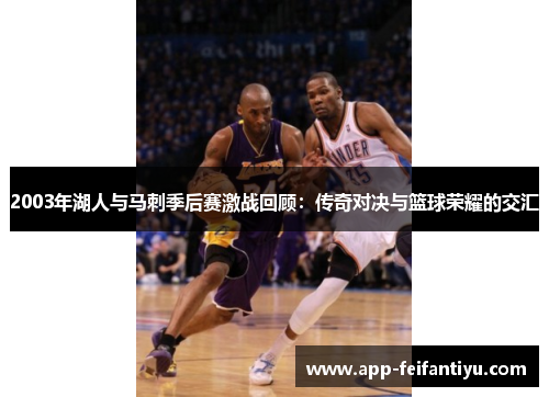 2003年湖人与马刺季后赛激战回顾：传奇对决与篮球荣耀的交汇